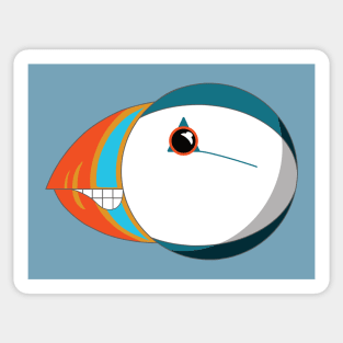 Atlantic Puffin with a Grin! Sticker